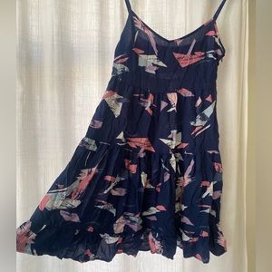 Navy Patterned Sun Dress